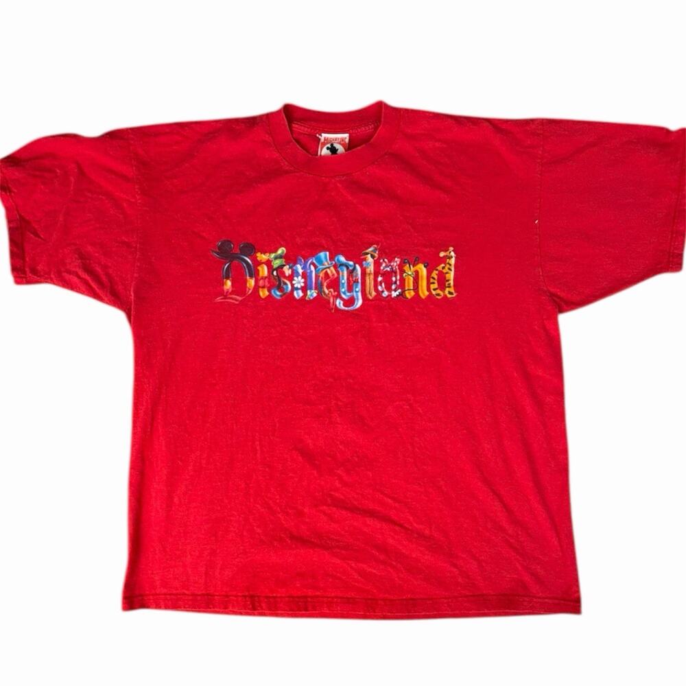 Vintage 90s Disneyland Mickey Inc. Red Short Sleeve T Shirt Men’s XXL